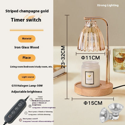 Linglan Fragrance Lamp French Retro Bedroom Home Decoration Fire-free Fragrance Table Lamp