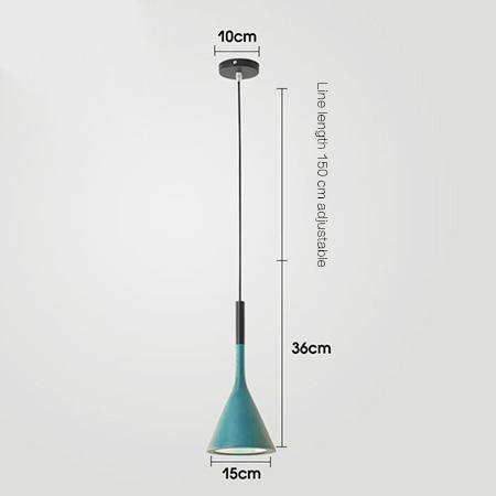 Minimalist Iron & Aluminum Single Head Pendant Light