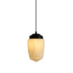 Retro Industrial Cream Pendant Light with Iron Frame