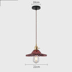 Nordic Glass Pendant Chandelier Copper Fixture