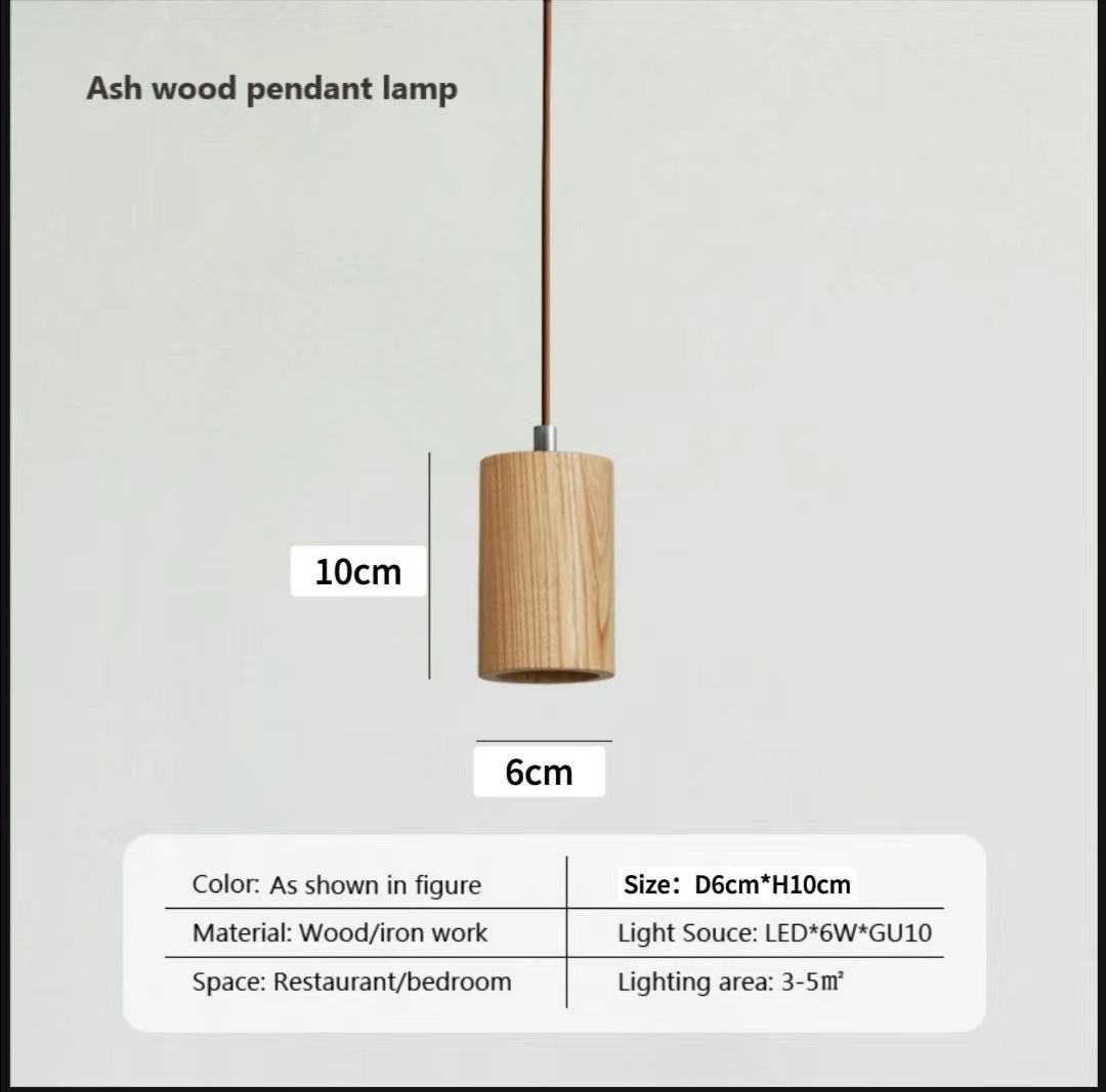 Bedroom Light Wooden Creative Restaurant Front Desk Small Droplight
