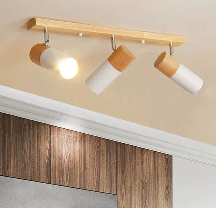 Log Simple Cloakroom Adjustable Ceiling Spotlight