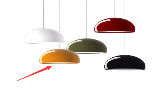 Danish Orange Restaurant Pendant Lamp