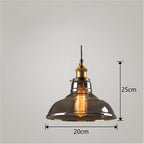 Nordic Industrial Glass Pendant Chandelier