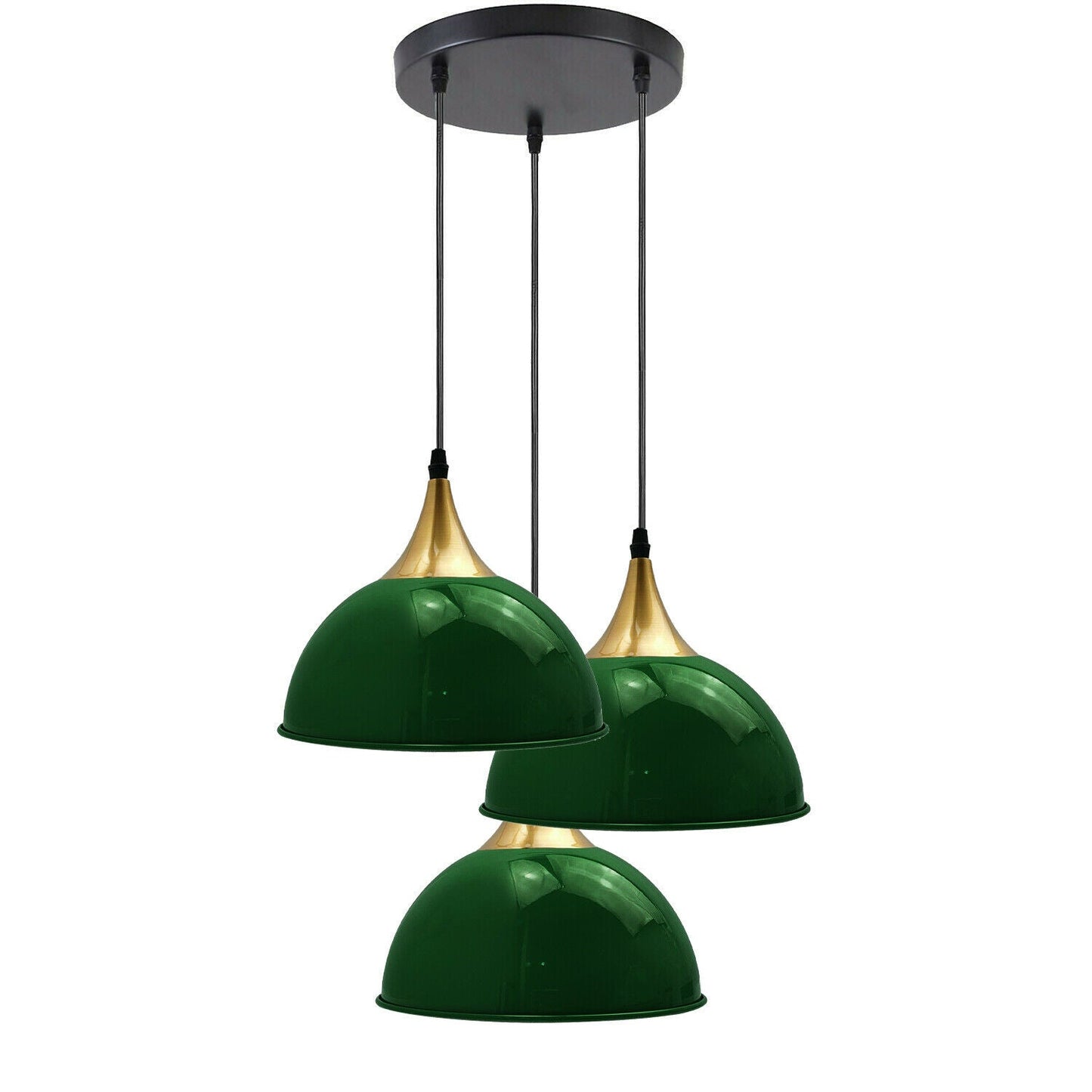Green Pendant Ceiling Lamp 3 Way Light ~3523