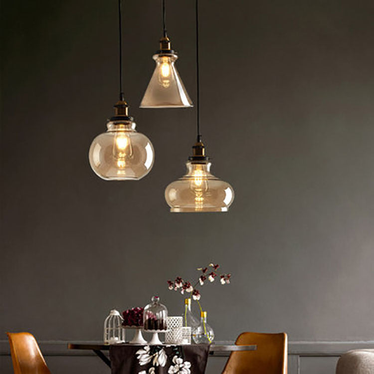 Nordic Minimalist Glass Pendant Chandelier