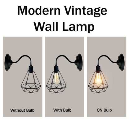 Modern Industrial  Vintage Indoor Black colour Wall Light Lamp Fitting