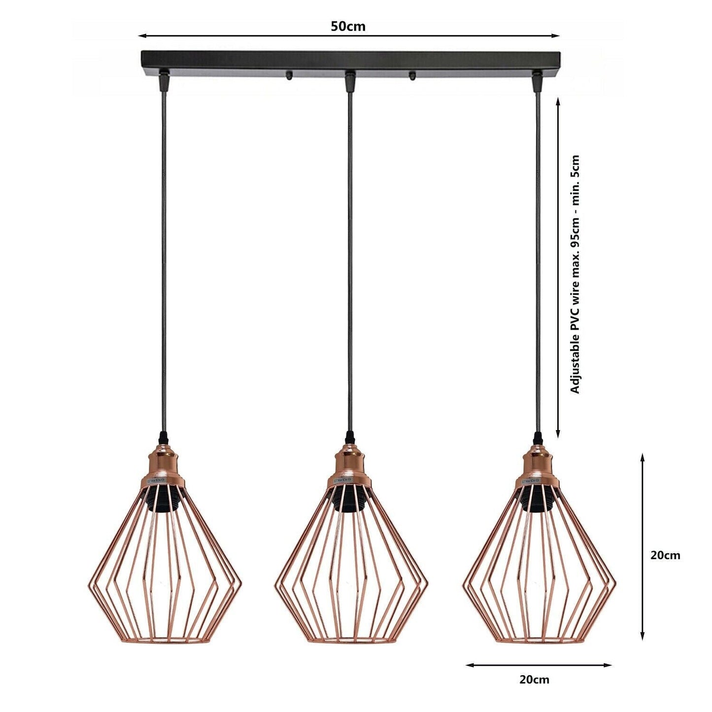 Linear Cage Pendant Light Fixture~3775