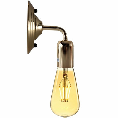 Industrial Vintage Retro Polished Sconce French Gold Wall Light