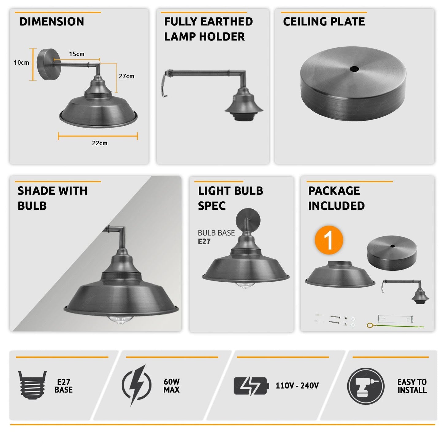 Bedside Sconces For Antique Style ~3811