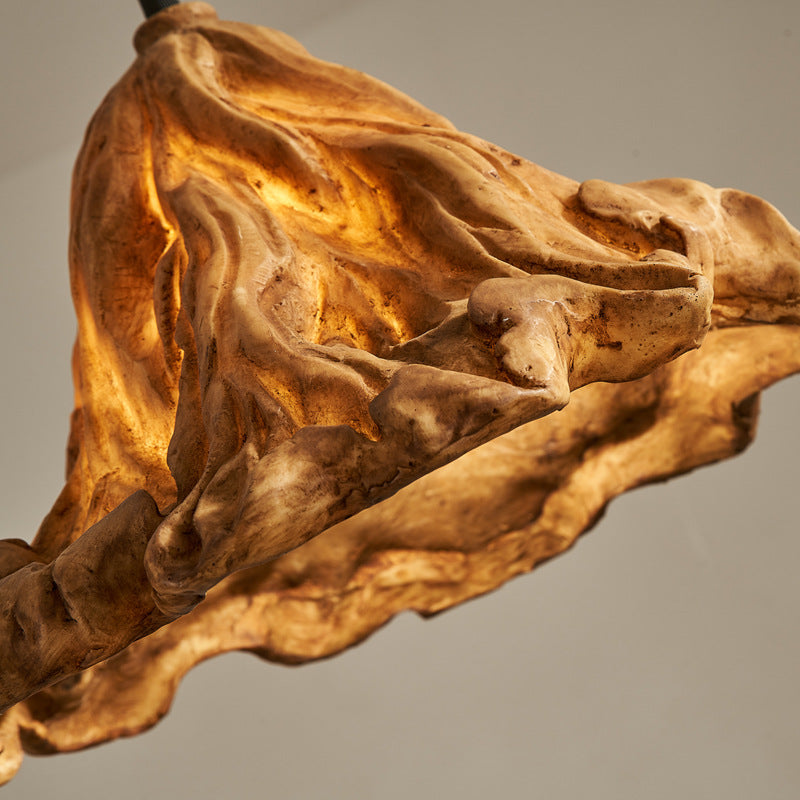 Modern Gold Lotus Leaf Pendant Light