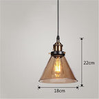 Nordic Industrial Glass Pendant Chandelier