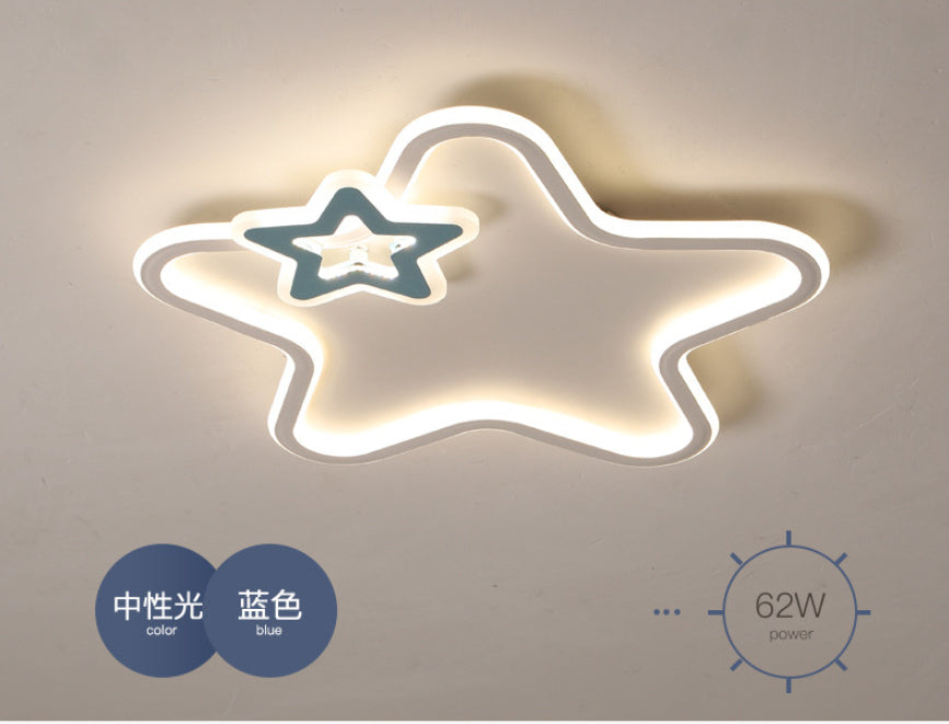 Children's Room Ceiling Led Bedroom Light Five-pointed Star Lamp