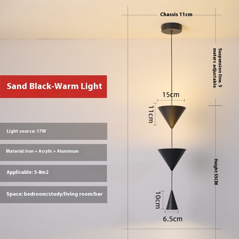 Modern Minimalist Bedside Chandelier Bedroom