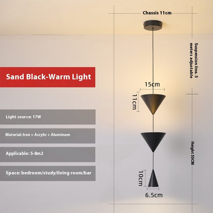 Modern Minimalist Bedside Chandelier Bedroom