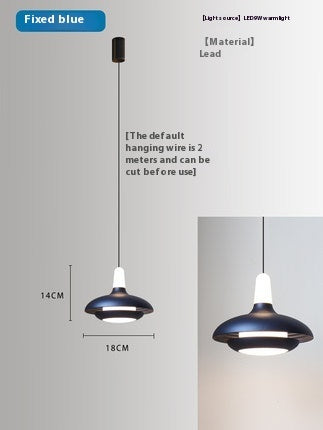 Lámpara Colgante Nórdica LED Ajustable para Cabecera