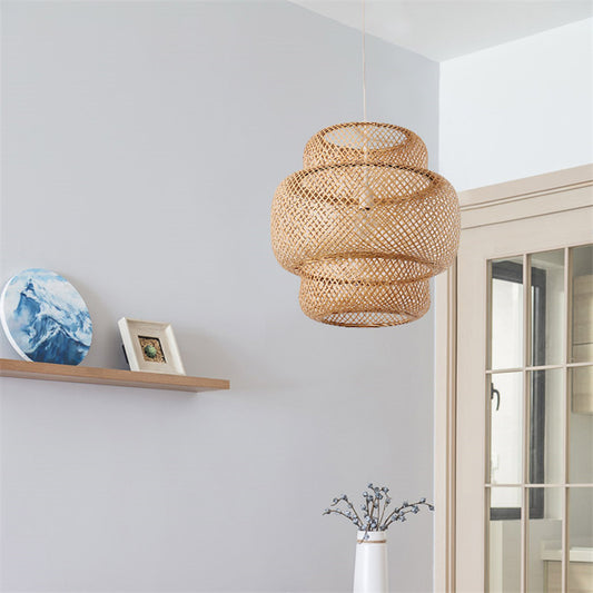 Nordic Bamboo Weaving Pendant Light