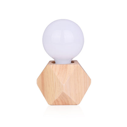 Nordic Creative Solid Wood Table Lamp
