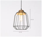 Flower Grass Iron Pendant Light Pastoral Design
