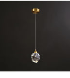 Copper Crystal 3-Head Modern Pendant Light