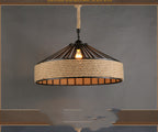 Rustic Rope Wrought Iron Pendant Light