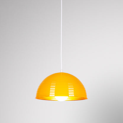 Modern Simple Threaded Semicircle Pot Lid Chandelier Single Head Aluminum Chandelier