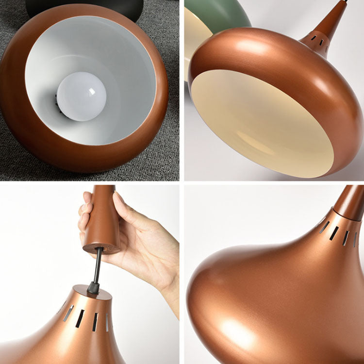 Modern Single Head Aluminum Alloy Pendant Light