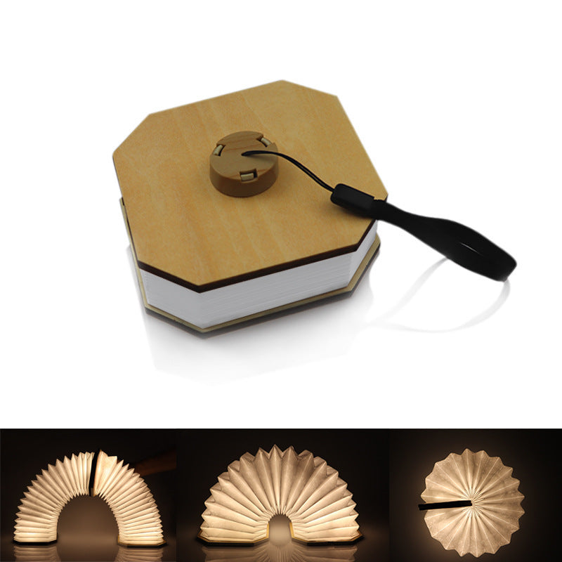 Rechargeable Wooden Organ Light Dupont Paper Atmosphere Light