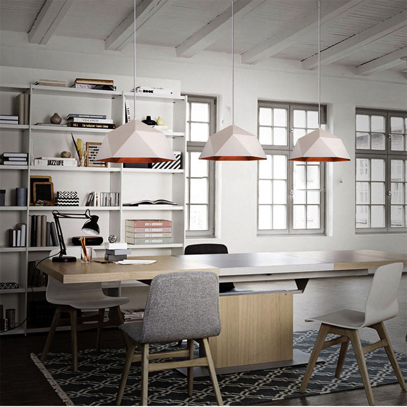 Colorful Geometric Iron Pendant Light