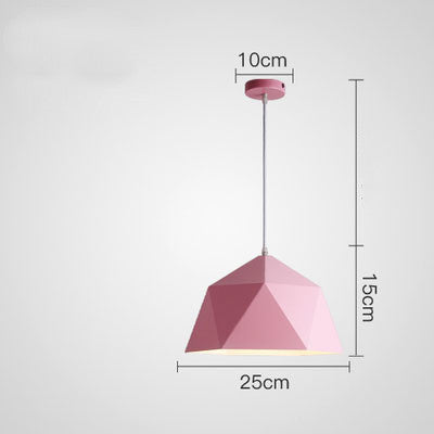 Colorful Geometric Iron Pendant Light