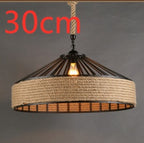 Rustic Rope Wrought Iron Pendant Light
