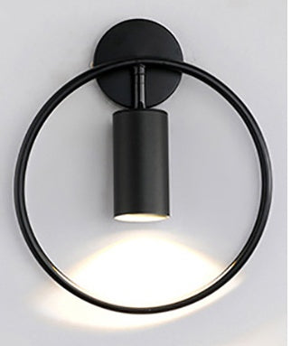 Nordic Minimalist Ring Wall Lamp Post-Modern Bedroom Bedside Creative Staircase Aisle Porch Corridor Wall Spotlight