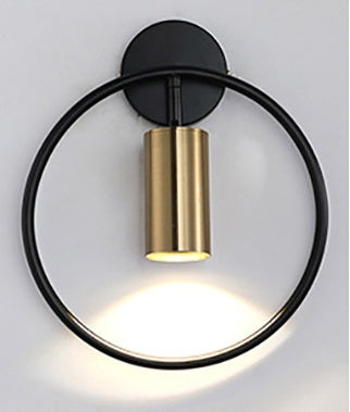 Nordic Minimalist Ring Wall Lamp Post-Modern Bedroom Bedside Creative Staircase Aisle Porch Corridor Wall Spotlight