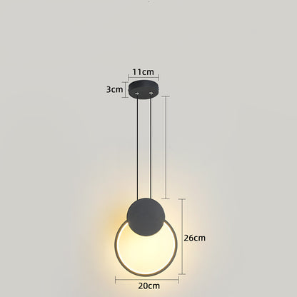 Nordic Modern Minimalist Bedroom Bedside Chandelier