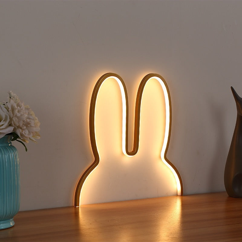 Children's Room Cute Cute Rabbit Net Red LED Wall Light Night Light
