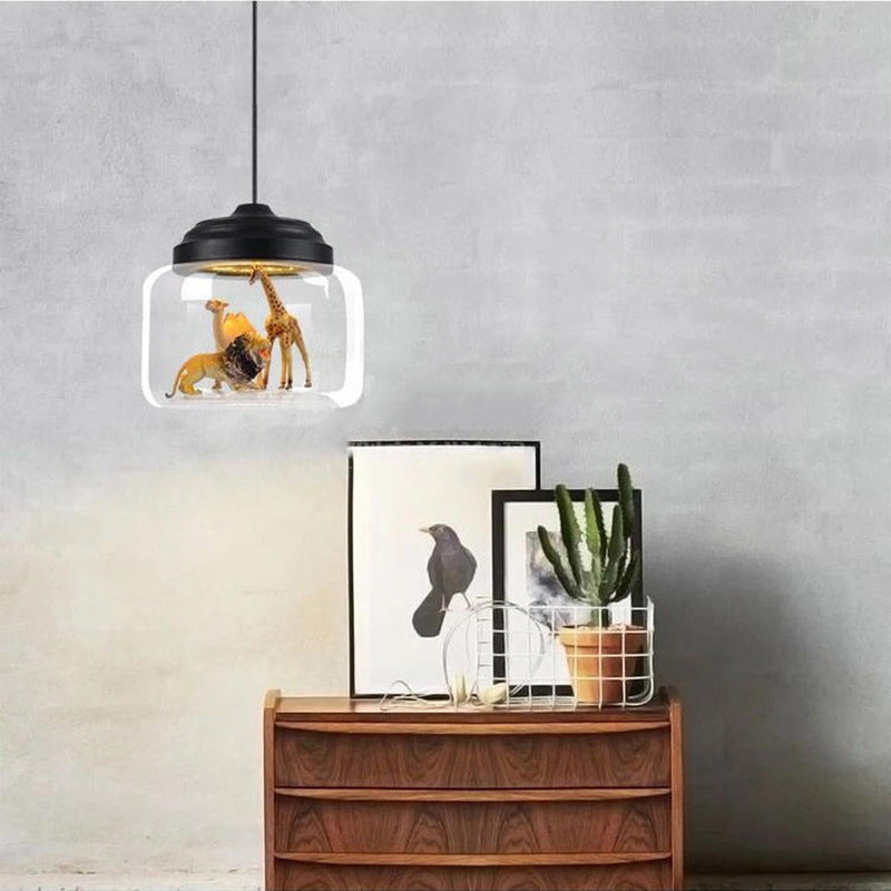 Modern Glass Pendant Lamp for Kids Room