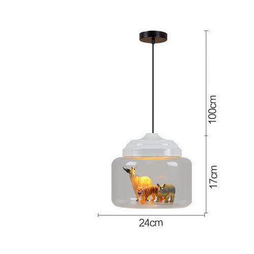 Modern Glass Pendant Lamp for Kids Room