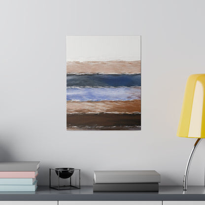 Wall Decor - Giclee Poster Art Print - Rustic Hues Blue Black Brown