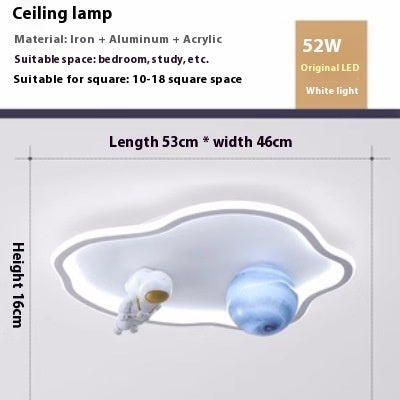 Minimalist Creative Astronaut Children's Room Bedroom Ceiling Lamp