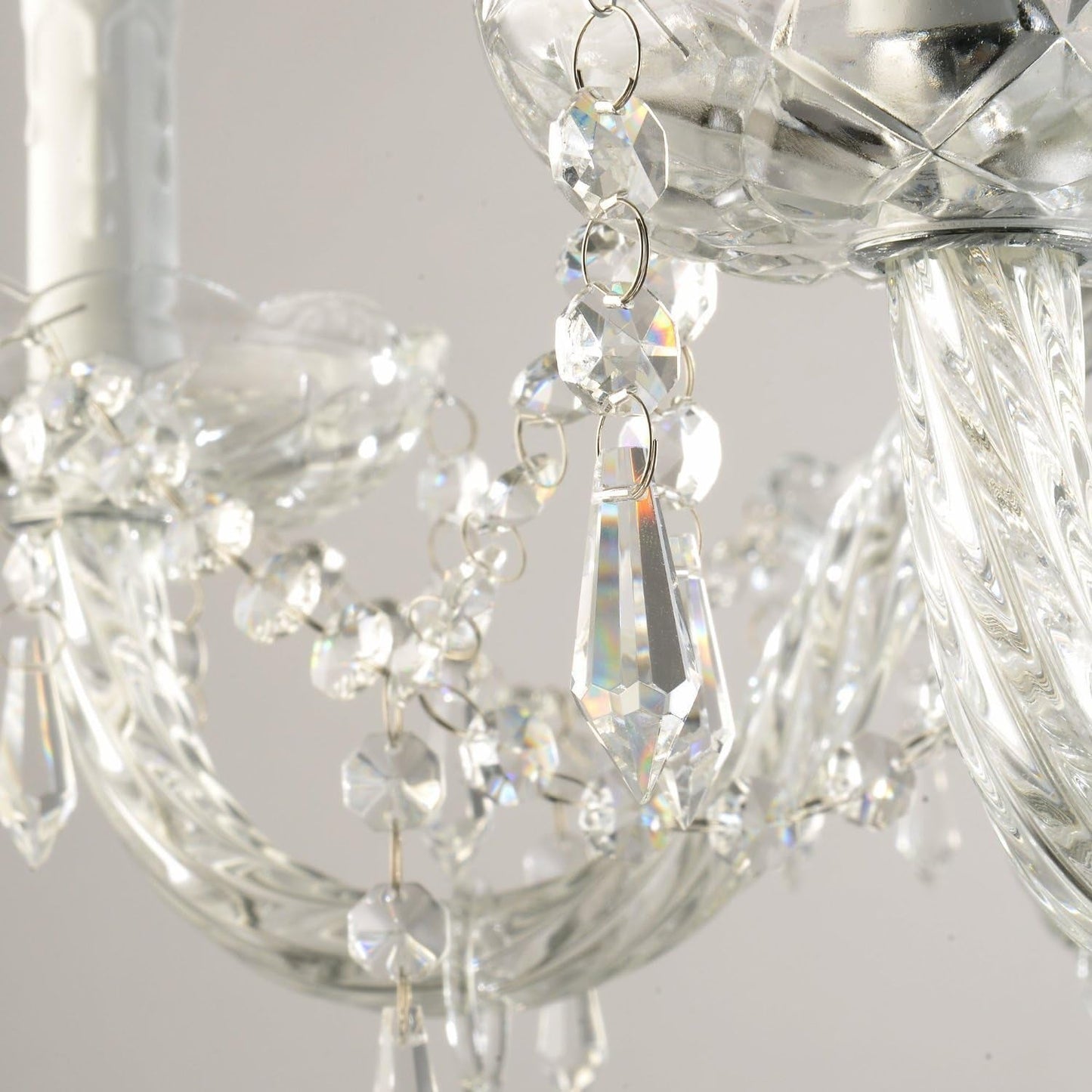 6-Light Modern Crystal Chandelier Clear K9 Light