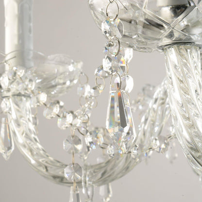 6-Light Modern Crystal Chandelier Clear K9 Light