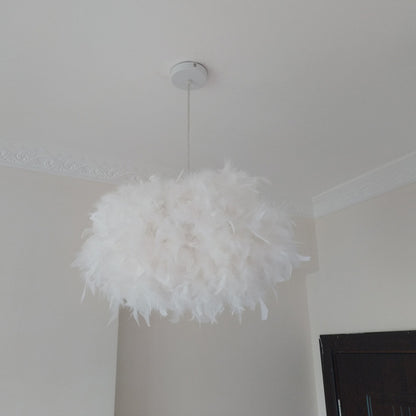 Living Room Simple Modern Bedroom Feather Chandelier