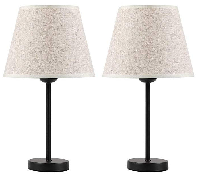 Bedroom Decoration With Iron Fabric Cover And Bedside Lamp