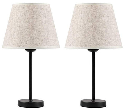 Bedroom Decoration With Iron Fabric Cover And Bedside Lamp