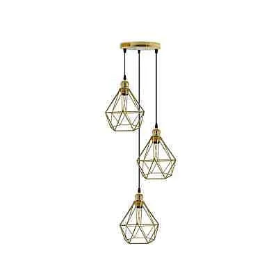 LEDSone Industrial Ceiling Pendant Light Metal Cage E27 LED Hanging
