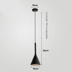 Minimalist Iron & Aluminum Single Head Pendant Light