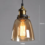 Lámpara Colgante de Techo Nórdica Minimalista de Cristal