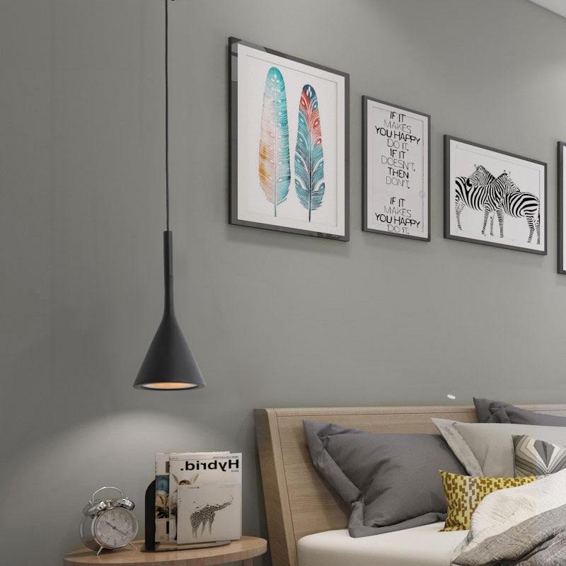 Minimalist Iron & Aluminum Single Head Pendant Light