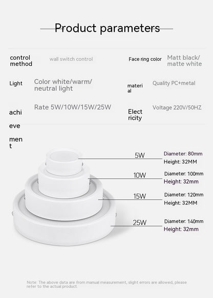 Punch Free Round Hole Lamp Hole Lamp