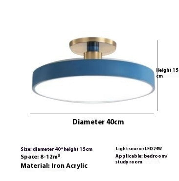 Modern Minimalist Acrylic Ring Ceiling Lamp Personality Nordic Living Room Creative